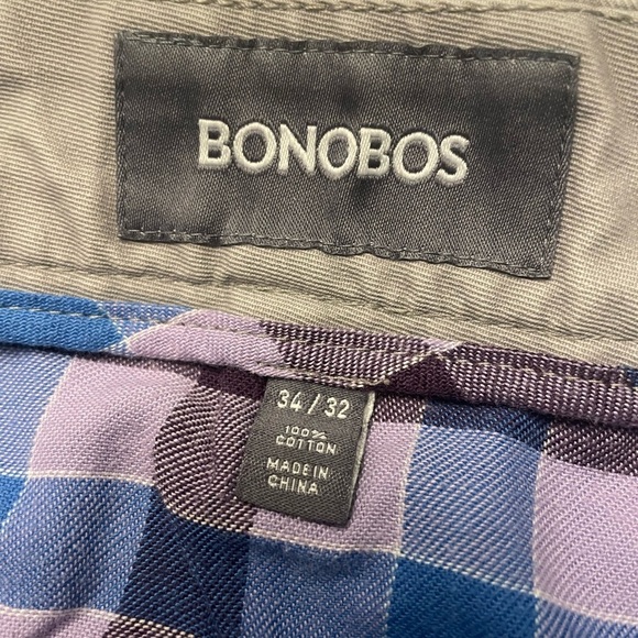 Bonobos Men’s Slim Tailored Pants in Light Grey Size 34/32 (real 33 x 31) soft, - Picture 4 of 9